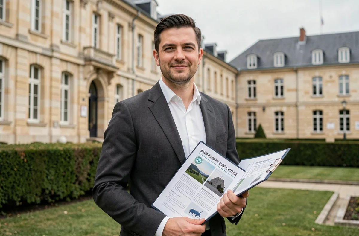 Maître Alexandre Ciaudo, avocat en droit public et environnement au barreau de Dijon, devant un bâtiment administratif bourguignon